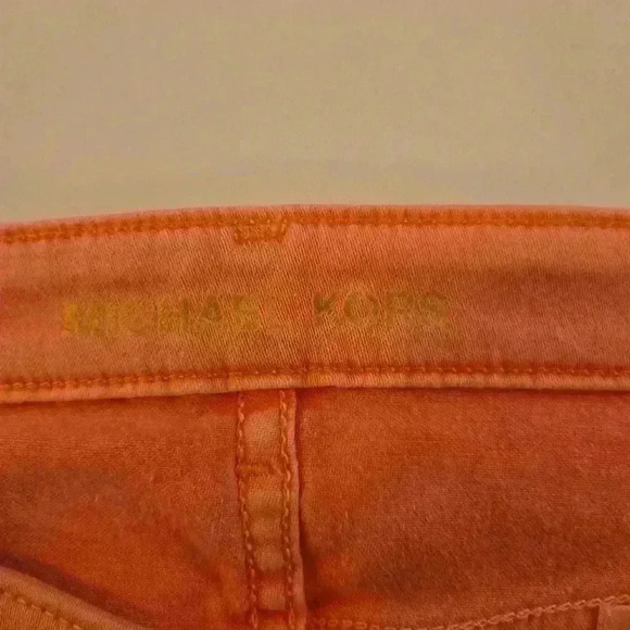 Michael Kors Izzy Cropped Ankle Skinny Stretch Womens Jean Pink Size 4 - Picture 9 of 11